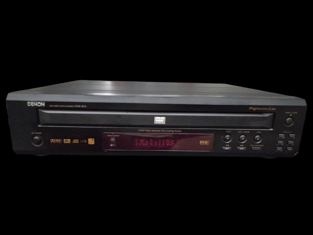 Denon DVM-1815 5-Disc Carousel Changer DVD CD Changer Player Works